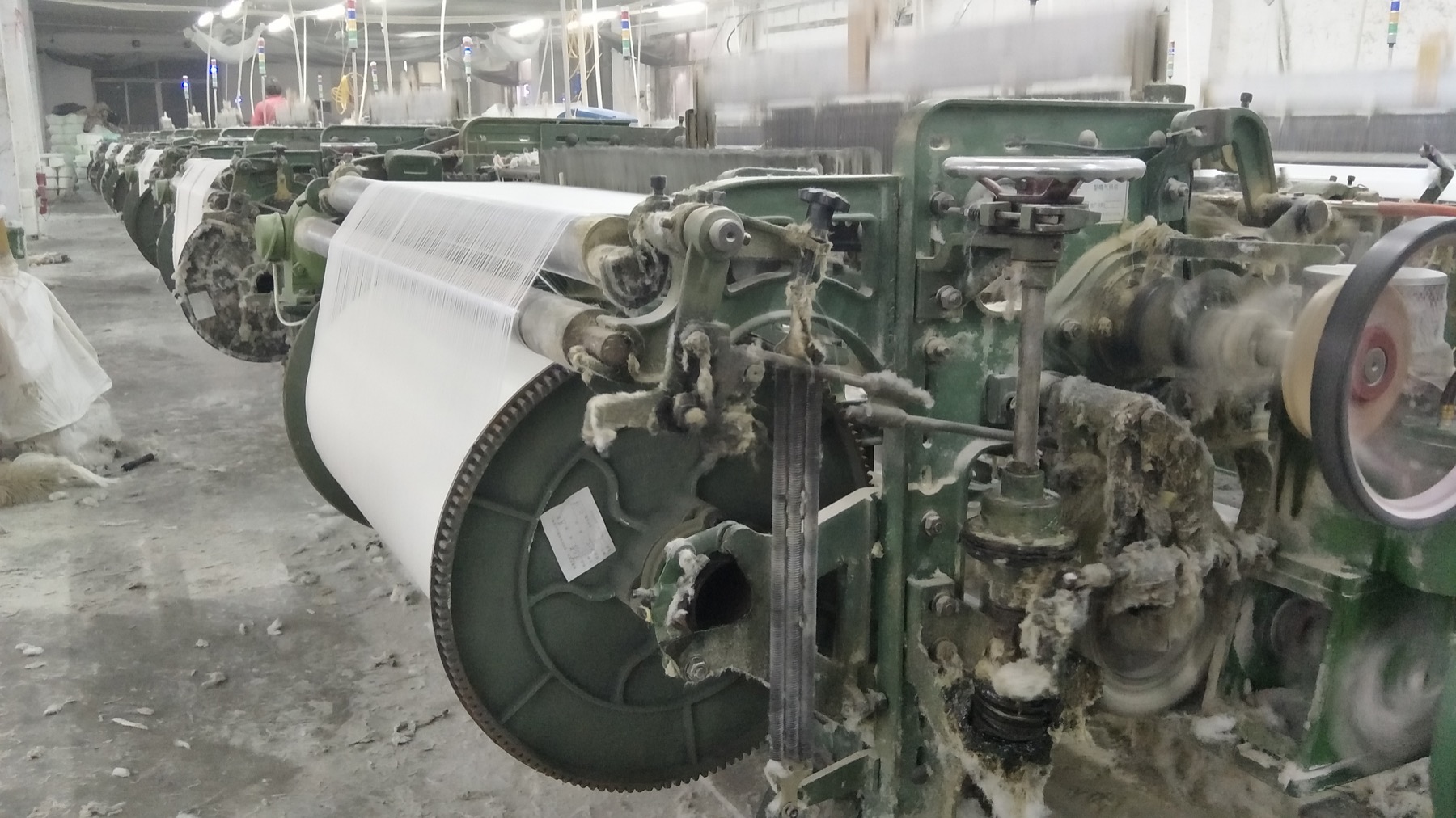 MG768 let-off system side view